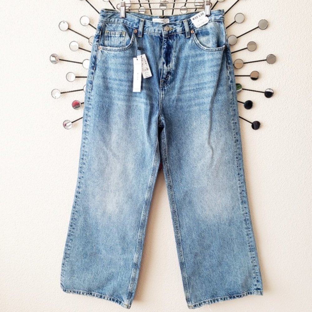 NWT Topshop | Wide Leg High Waisted Jeans 32x30